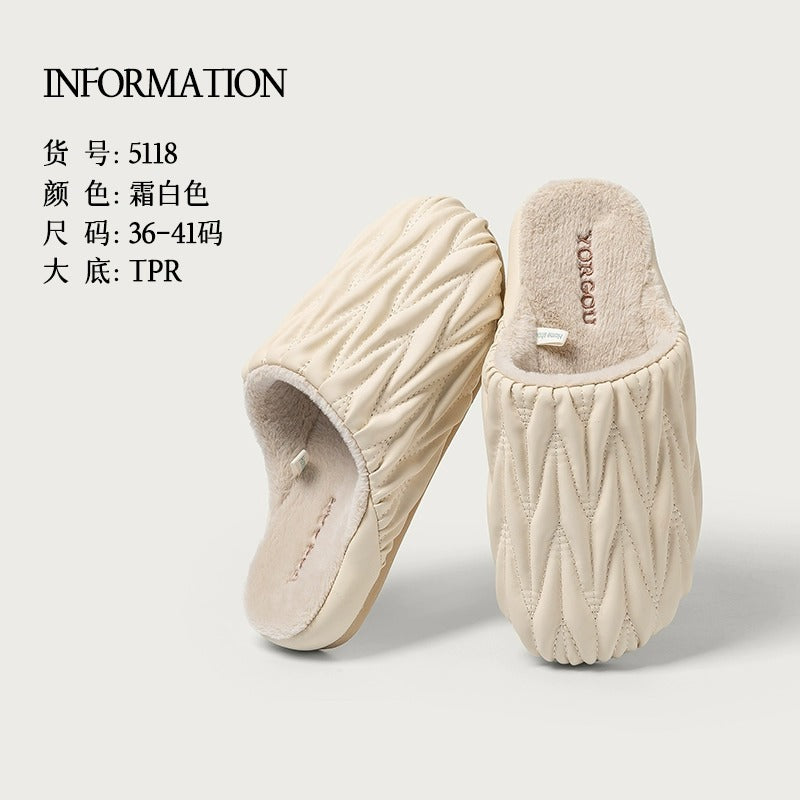 WarmCozy Waterproof Winter Indoor Slippers