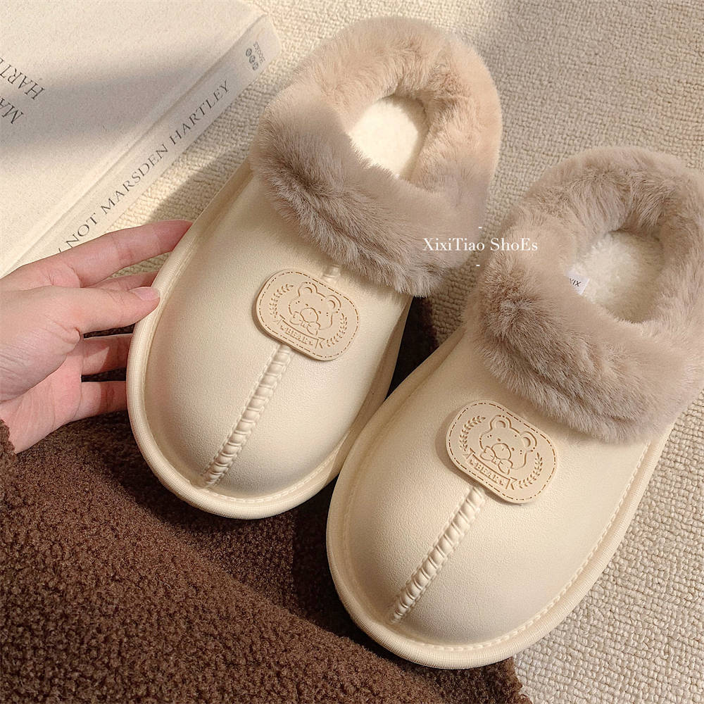 Waterproof Fluffy Soft Winter Slippers
