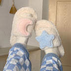 Sweet Star Moon Winter Cotton Slippers