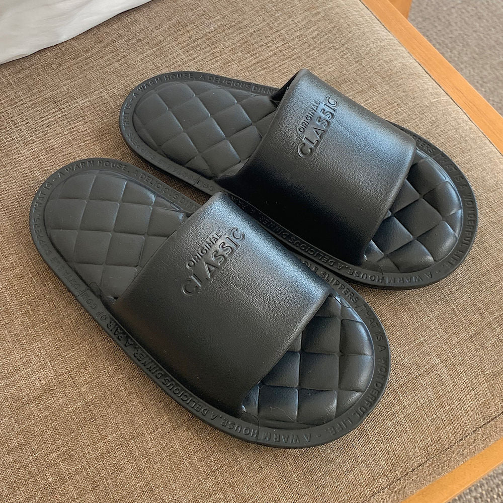 Solid Color Soft Indoor Slippers