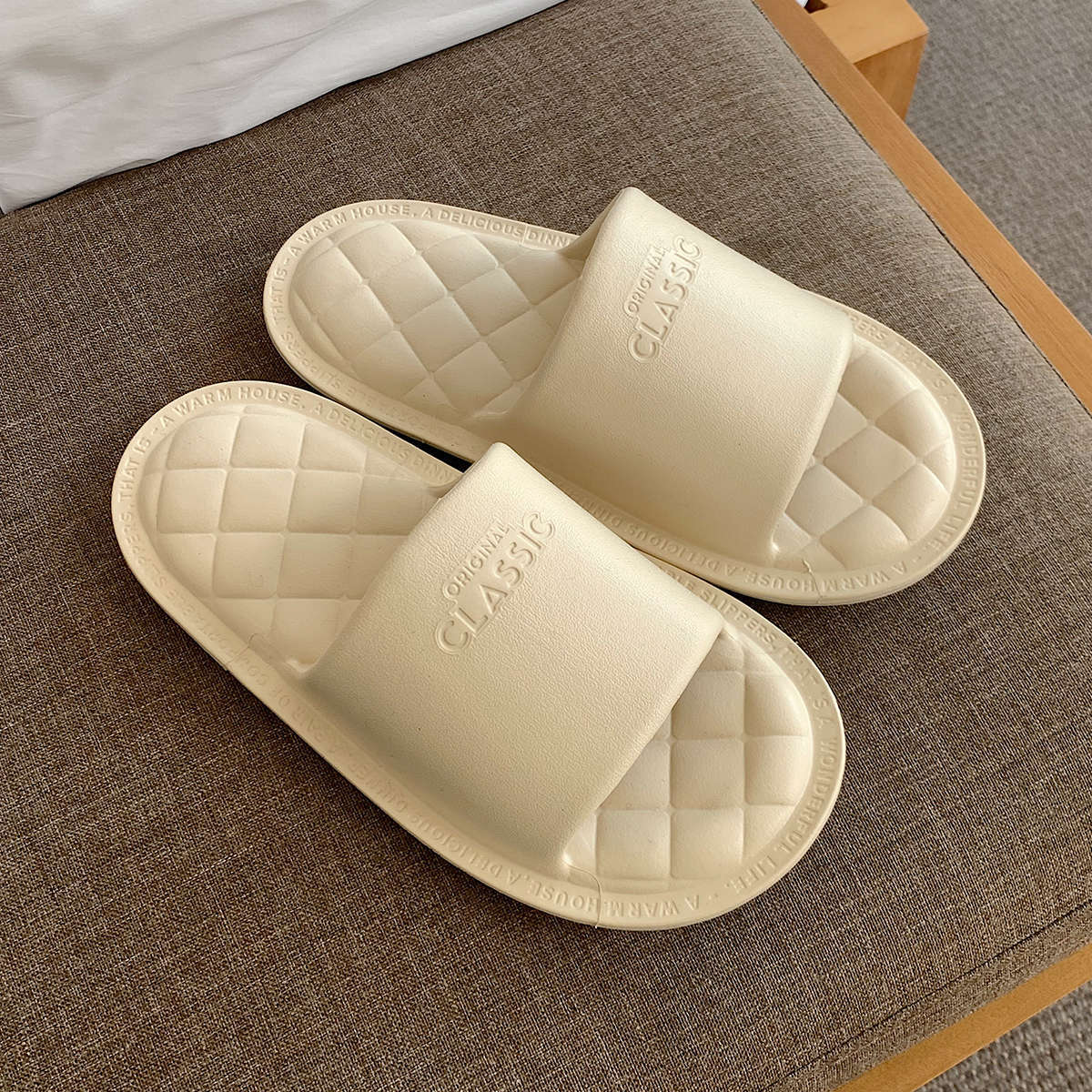 Solid Color Soft Indoor Slippers