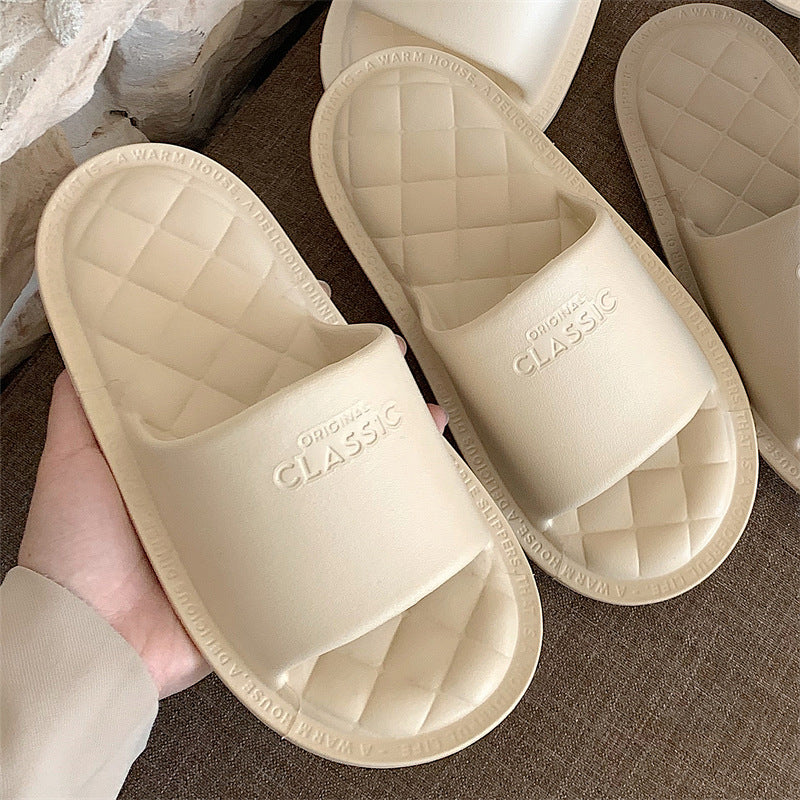 Solid Color Soft Indoor Slippers